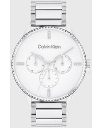 Calvin Klein - Multifunction Crystal Embellished Watch - Lyst