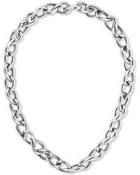 Calvin Klein - Jeans Sculptured Drops Chain Link Necklace - Lyst