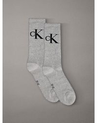 Calvin Klein - 2 Pack Soft Cotton Stretch Crew Socks - Lyst