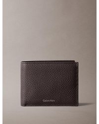 Calvin Klein - Full Grain Leather Rfid Trifold Wallet - Lyst