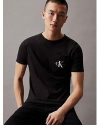 Calvin Klein - Jeans Slim Monogram Pocket T-Shirt - Lyst