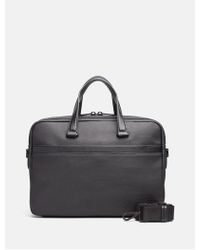 calvin klein leather laptop bag