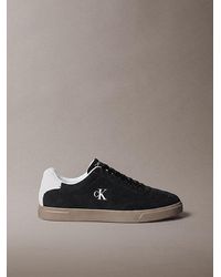 Calvin Klein - Suede Signature Logo Trainers - Lyst