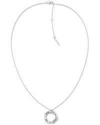 Calvin Klein - Jeans Fluid Forms Pendant Necklace - Lyst
