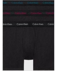 Calvin Klein - 3 Pack Boxer Briefs - Cotton Stretch - Lyst