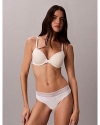 Calvin Klein - Thong Cotton Lace - Lyst