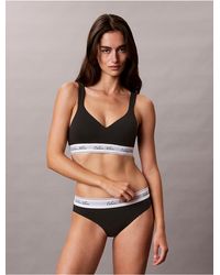 Calvin Klein - Icon Cotton Modal Script Bikini - Lyst