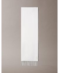 Calvin Klein - Reversible Two-Tone Emblem Logo Scarf - Lyst