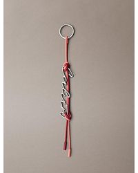 Calvin Klein - Leather Knotted Tassel Logo Bag Charm - Lyst