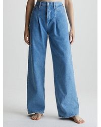 Calvin Klein Wide Leg Jeans - Blau