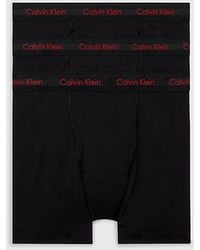Calvin Klein - 3-pack Boxers Lang - Cotton Stretch Wicking - Lyst