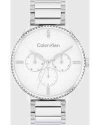 Calvin Klein - Multifunction Crystal Embellished Watch - Lyst