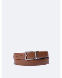 Calvin Klein - Solid Reversible Harness Buckle Belt - Lyst