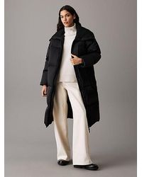 Calvin Klein - Relaxed Gewatteerde Jas - Lyst