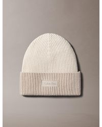 Calvin Klein - Wool Cashmere Blend Beanie - Lyst