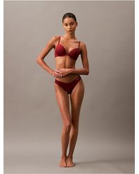 Calvin Klein - Minimalist Micro Push-Up Plunge Bra - Lyst