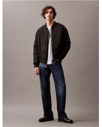 Calvin Klein - 'Twill Nylon Bomber Jacket - Lyst