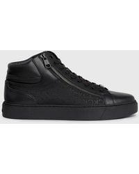 Calvin Klein - Leather High-top Trainers - Lyst