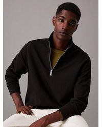 Calvin Klein - Sudadera holgada con cuello con cremallera - Lyst