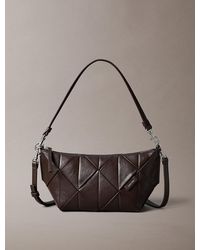 Calvin Klein - Woven Emblem Shoulder Bag - Lyst