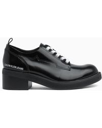 Calvin Klein Zapatos Derby de piel - Negro