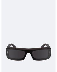 Calvin Klein - Acetate Modified Rectangle Sunglasses - Lyst