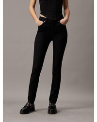 Calvin Klein - Jean skinny high rise - Lyst
