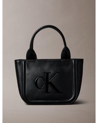 Calvin Klein - Petit Sac Cabas Entièrement Paré De Logos Monogrammes Gaufrés - Lyst