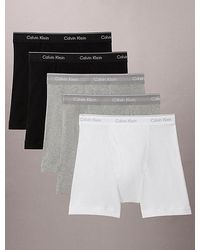 Calvin Klein - 5 Pack Boxer Briefs Cotton Classics - Lyst