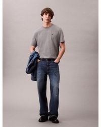 Calvin Klein - Relaxed T-Shirt Met Geborduurd Monogram-Logo - Lyst