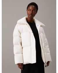 Calvin Klein - Recycled Polyester Oversized Puffer Jacket - Lyst