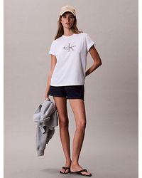 Calvin Klein - Jeans Denim Mini Shorts - Lyst