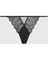 Calvin Klein - Lace String Thong - Lyst