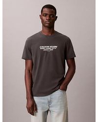 Calvin Klein - Ck Nyc Crewneck Graphic Tee - Lyst