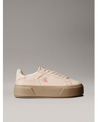 Calvin Klein - Leather Warm Winter Platform Trainers - Lyst