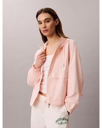 Calvin Klein - Hooded Nylon Windbreaker Jacket - Lyst