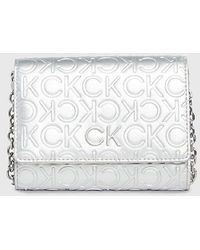 Calvin Klein - Metallic-Crossbody Wallet Bag - Lyst