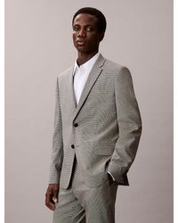 Calvin Klein - Houndstooth Slim Blazer - Lyst