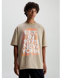 Calvin Klein - Relaxed T-shirt Van Katoen Met Logo - Lyst