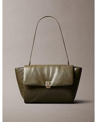Calvin Klein - Padded Emblem Hardware Laptop Satchel - Lyst