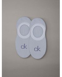 Calvin Klein - 2 Pack Soft Combed Cotton Invisible Socks - Lyst