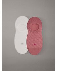 Calvin Klein - 2 Pack Soft Texture Invisible Socks - Lyst