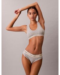 Calvin Klein - Lightly Lined Triangle Bralette - Lyst