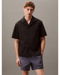 Calvin Klein - Camicia Da Spiaggia A Maniche Corte Classica - Lyst