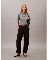 Calvin Klein - Calvin Klein Cotton Twill Cargo Pants - Lyst