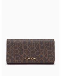 calvin klein brown wallet