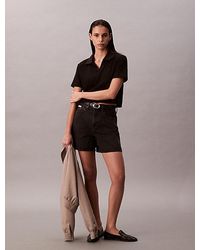 Calvin Klein - Jeans High Rise A Line Denim Shorts - Lyst
