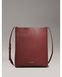 Calvin Klein - Leather Crossbody Bag - Lyst