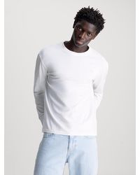 Calvin Klein - T-shirt à manches longues avec logo dans le dos - Lyst
