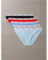 Calvin Klein - Modern Logo 5-Pack Low Rise Bikini - Lyst